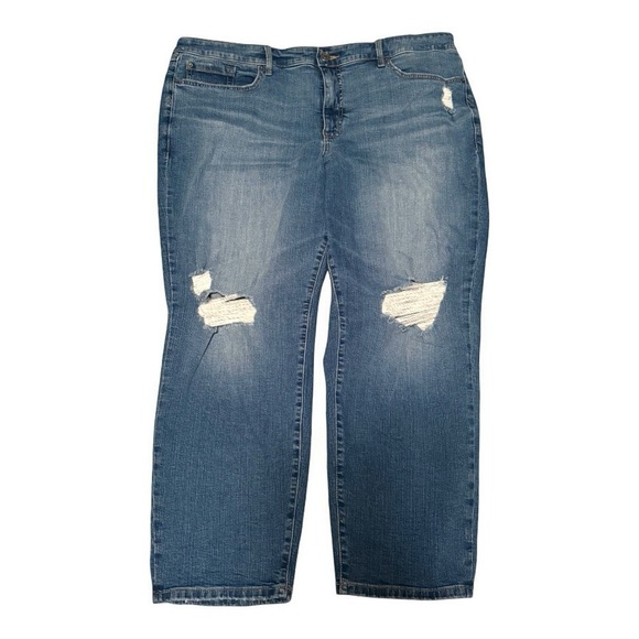 Torrid Perfect Boyfriend Mid-Rise Jeans Memory Lane - Size 24W Regular - Picture 5 of 13